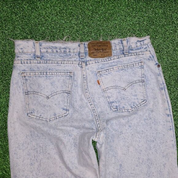 VINTAGE LEVIS 550 BLANK ORANGE TAB JEANS - Picture 9 of 10